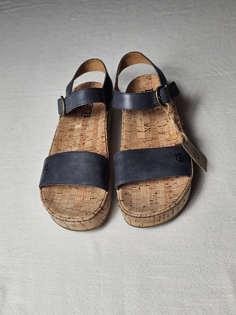 Born Women's Sari Sandals Womens Size 10M Navy Blue/Brown NWT